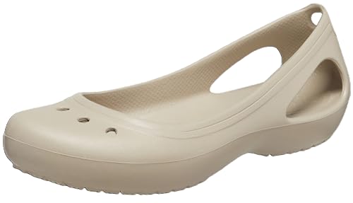 Crocs Women Kadee Ballet Flats, Cobblestone, 8 Women