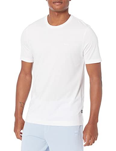 BOSS Herren Kleinem Logo aus Baumwolle mit Rundhalsausschnitt T-Shirt, Basic White, XL – Ansicht 1