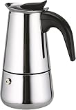 Photo Gallery home solazzia moka express 6 tazze 300 ml, caffettiera in acciaio inox con manico anti-scottatura, compatibile con fornelli elettrici e gas(6 tazze 300ml) Photo Gallery home solazzia moka express 6 tazze 300 ml, caffettiera in acciaio inox con manico anti-scottatura, compatibile con fornelli elettrici e gas(6 tazze 300ml)