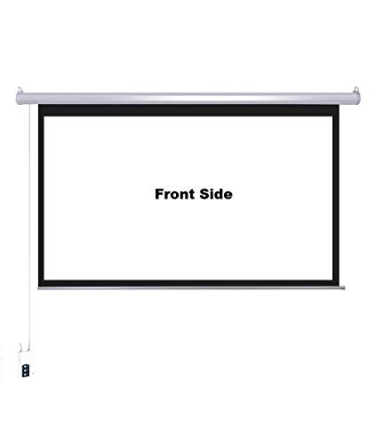 Inlight® Cineview Home Theatre Motorised Projector Screen 100" Diagonal 4:3 Ratio Format 7 Feet-Width x 5 Feet-Height Supports Ultra HD-3D-4K Technology(White)