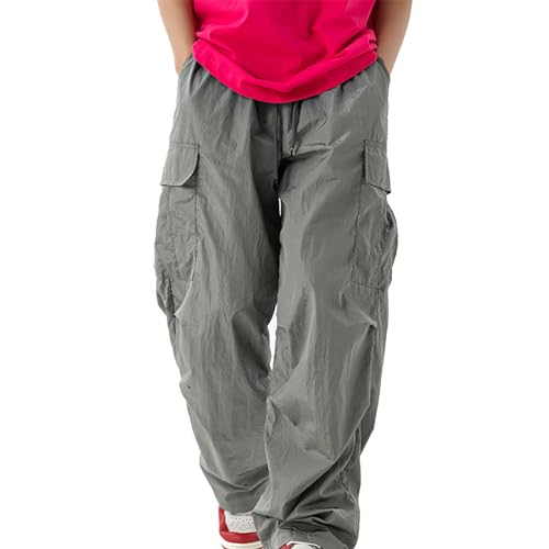 Pantalones de trabajo para hombre y mujer, elegantes pantalones de ocio metálicos, para hombre, pantalones cargo de microcrease, cómodos, holgados, transpirables, modernos, resistentes, trabajo cargo