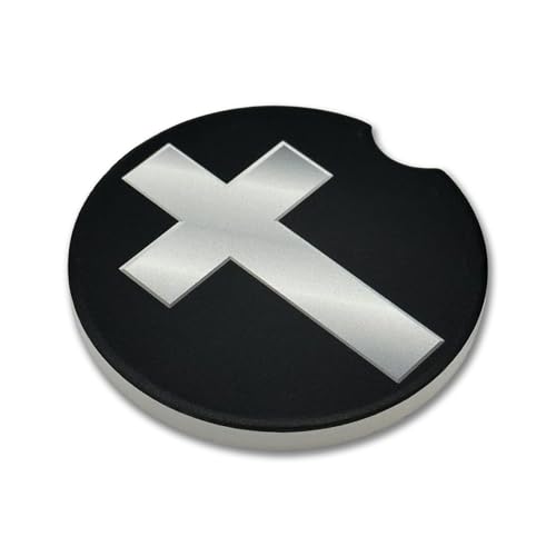 Portavasos de Cerámica Christian Cross Elektroplate 2.6" miniatura 5