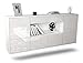 Produktbild Dekati Sideboard Fullerton hängend (180x77x35cm) Korpus Weiss matt - Front Hochglanz Weiß - Push to Open - Leichtlaufschienen
