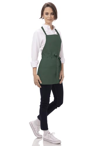 Chef Works Unisex Three Pocket Apron, Hunter Green, One Size - Thumbnail 3