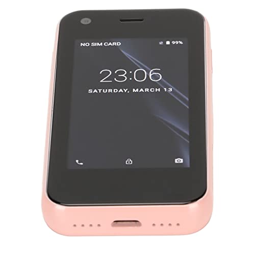 Smartphone Android Débloqué, Mini Smartphone, Mini Téléphone Portable 2,5 Pouces, WiFi GPS 1 Go 8 Go Quad Core pour Téléphone Intelligent Android pour étudiants Mini Téléphone Portable(Rose)
