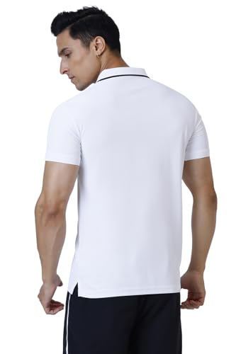 Image of FUAARK Men Stride Slim Fit Polo Tshirt in Premium Pique Fabric