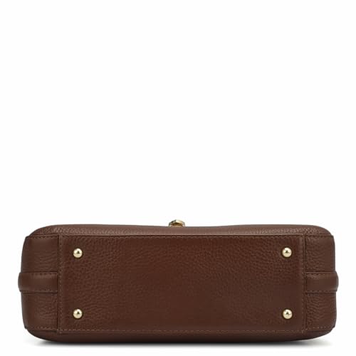 Image of Da Milano Small Leather Shoulder Bag (LB-OR-3023)