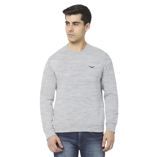 Image of HiFlyers Men's Cotton Blend Casual Crew Neck Sweatshirt