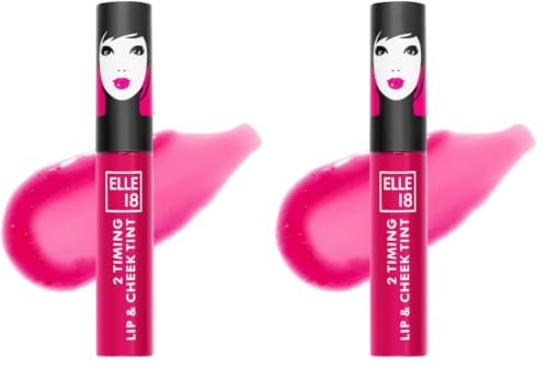 Image of Elle18 2Timing Lip& Cheek Tint CandyFloss 4ml (Pack of 2)