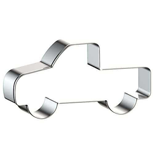 Large Vintage Pickup Truck Cookie Cutter Set Assorted Sizes - 5 Inch, 4 Inch, 3 Inch, 2 Inch - 4 Piece Construction Truck Vehicles/Machines Cookie Cutters Shapes - Stainelss Steel #TOP3