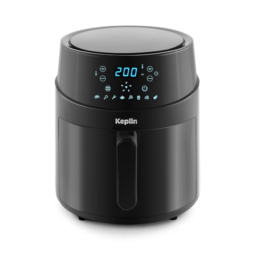 Keplin 4.3L Air Fryer - 2850W Energy-Saving Cooker with 8 Cooking Functions - Extra-Large Capacity for Healthy Meals - Roast, Bake, Dehydrate, Crisp - Family Size (4.3L)