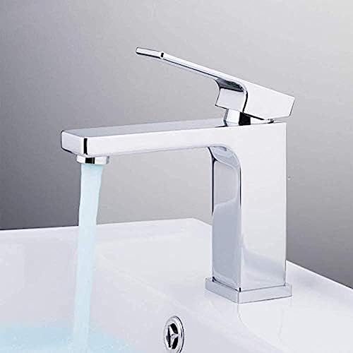 Robinet de salle de bain mélangeur chrome baux d'eau vasque