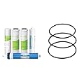 APEC ESSENCE Series 50 GPD Complete Replacement Filter For Undersink System(FILTER-MAX-ES50) & Replacement ORing for ROES-50 3.5" OD Reverse Osmosis Water Filter Housings, O-Ring (3 pcs O-Ring-Set-B)