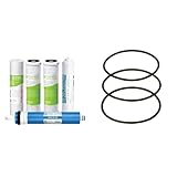 APEC ESSENCE Series 50 GPD Complete Replacement Filter For Undersink System(FILTER-MAX-ES50) & Replacement ORing for ROES-50 3.5' OD Reverse Osmosis Water Filter Housings, O-Ring (3 pcs O-Ring-Set-B)