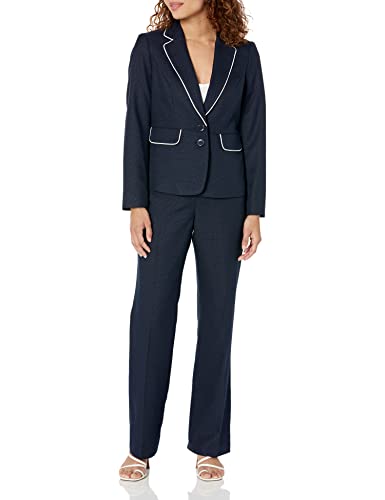 Women's Size Jacket/Pant Suit, Navy/Vanilla ICE, 24 Plus