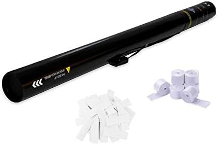 20 Canons Électriques 80cm Confettis + Serpentins Papier