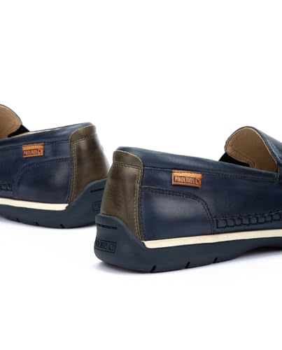 Image of PIKOLINOS Marbella M9A-3111 Men's Slip-On Moccasins - Premium Calfskin Leather - Removable Cushioned Insole with All Day Support - Elastic Fit - Flexible Sole
