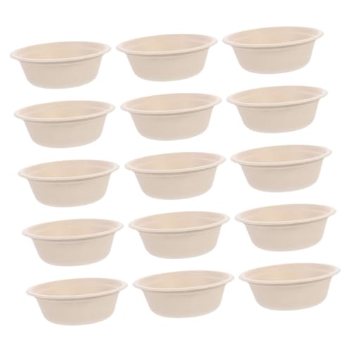 ERINGOGO 100個 一次性紙製どんぶり 生解性ポータブル ルボウル サラダ用使い捨てキャンプ食器 多用途アウトドアイベント用