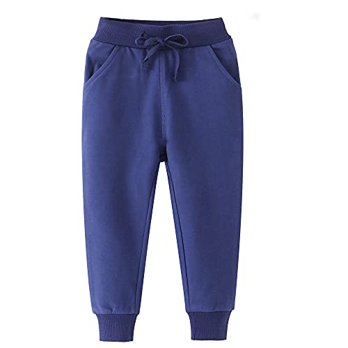 Image of Little Boys Jogger Pants Toddler Boys' Drawstring Elastic Waist Cotton Casual Sweatpants 1PC / 2 PCS Set