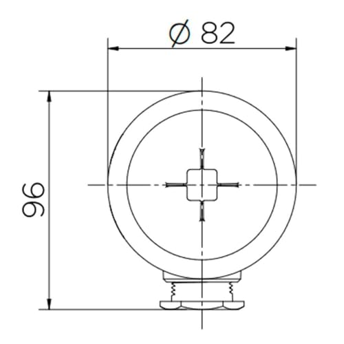 Docol Base Monocomando para Banheira ou Chuveiro Baixa Pressão 3/4”- Cod.Novo: 90006582000 Cod.Antig