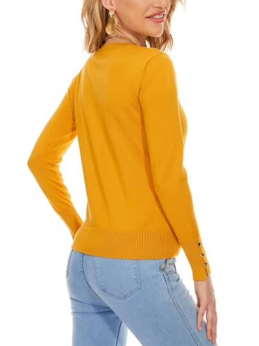Image of Spicy Sandia Womens Cardigan Sweaters Lightweight Button Up Crewneck Dressy Casual Trendy Spring Sweater Jackets