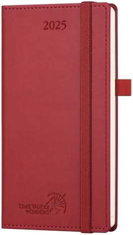 Agenda De Poche 2026 POPRUN - Semainier 16,5x9 Cm, Couverture Rigide PU, Janvier à Décembre
