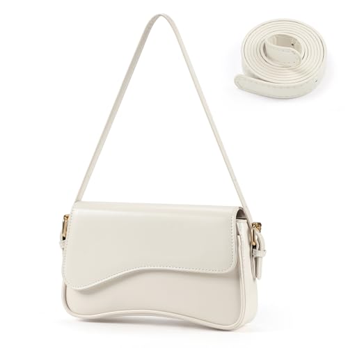 Etercycle Umhängetasche Damen, PU Leder Crossbody Bag mit 2...