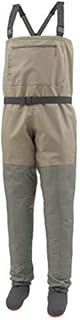 Simms Mens Tributary Stockingfoot Waterproof Chest Fishing Waders, Tan, Large 9-11 Foot