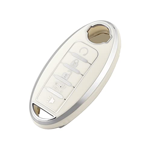 Coque de clé pour Nissan Altima Armada protection blanche anti-rayures clé de voiture