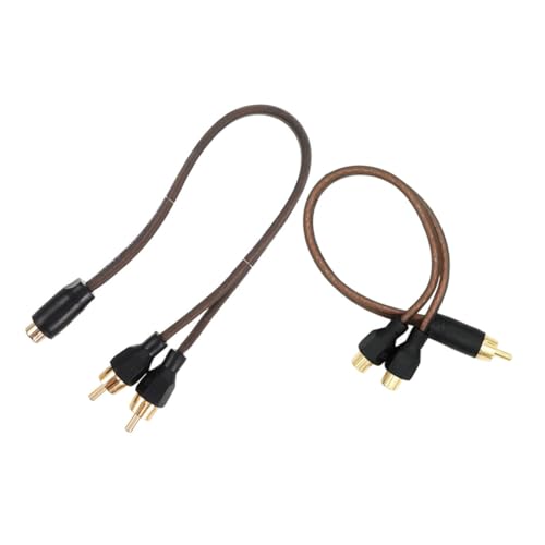 Cable divisor de audio para coche de cobre macho a hembra estéreo de 2 piezas
