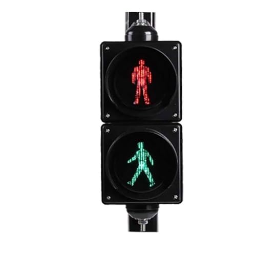 KANGJIEM LED Traffic Light with Remote Control - 100mm Pedestrian Crossing Signal for Road
