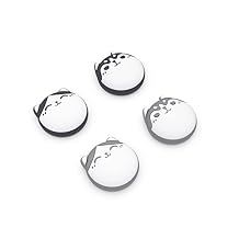 PlayVital Cute Thumb Grip Caps for ps5/ps5 Edge Controller, Joystick Caps for Switch 2 Pro/Switch Pro, Thumbstick Cover for Xbox Series X/S, Elite Series 2, Xbox One - Husky & Kitty, Light Gray