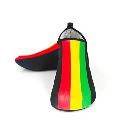 Image of Water Shoes for Women and Men Quick-Dry Swim Beach Shoes for Outdoor Surfing Yoga Exercise Jamaica Flag Caribbean Reggae Rasta