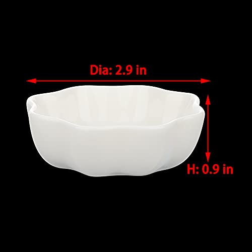 Dqitj 2 Pcs Ceramic Hamster Bowl, Small Animal Anti-Turnover Food Bowl And Water Dish Feeder For Dwarf Hamster Mouse Chinchilla Rat Gerbil thumb #4
