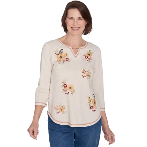 Haut en maille souple Alfred Dunner Classics avec coupe Petite et Regular ajustée