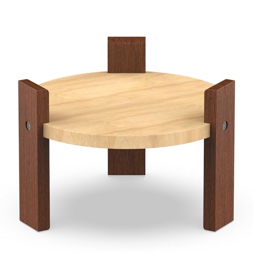 Feedoo Elevated Dog Bowl Stand, 6\'\' Height Raised Stand for Medium&Small Dogs, Durable Solid Hardwood Stand for 7.8Inch Bowls [No Dog Bowl Included]