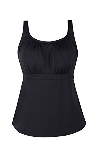 JINXUEER Women's Plus Size Swimsuit Floral Tankini Top Vintage Swimwear2