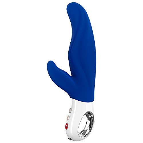 FUN FACTORY Rabbit Vibrator LADY BI Ultramarine, Sexspielzeug Dildo für Frauen, Dualvibrator für G-Punkt & Klitoris - 100% medizinisches Silikon, MADE IN GERMANY