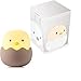 Luce Notturna LED per Bambini,ASENTER Pulcino Uovo Lampada USB - Ricaricabile in Silicone per Neonati, Controllo Touch, Luce Calda Dimmerabile e Colore Regolabile
