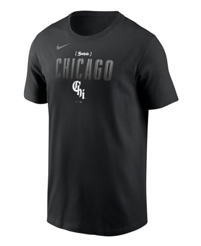 Nike Men's Chicago White Sox City Connect T-Shirt (US, Alpha, Large, Regular, Regular, Black)