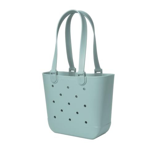 Simple Modern Beach Bag Rubber Tote | Waterproof Medium Tote Bag with Zipper Pocket for Pool, Groceries, Sports | Gifts For Women | Getaway Bag Collection | Sea Glass Sage by Simple Modern - Image 4