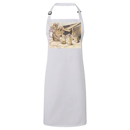Tablier cuisine premium souvenir d'enfance avec la famille souris