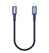 USB 4 for Thunderbolt 4 Cable 0.3m/1FT, 40 Gbps Data transfer with 240W and 4K@144Hz 5K@ 60Hz or 8K@30Hz,Compatible with Thunderbolt 4/3 Cable and USB C,fit for Laptop,Docking,Monitor and more