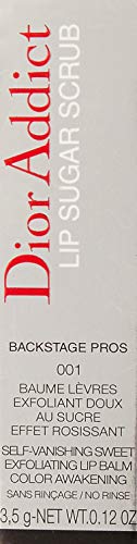 Christian Dior Addict Lip Sugar Scrub Color Awakening Exfoliating Lipbalm 001, 0.12 Ounce #TOP1