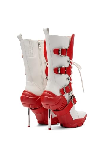 Tsrenlmln Women's Ankle Boots High Heel Boots Fashion Pointed Toe Heel Pull-On High Heel comfort Booties3