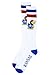 NCAA Kansas Jayhawks Tube Socks, One Size, White/Blue
