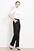 Harsmile Black Dress Pants for Women Work Waffle Knit Pants Business Office Trousers 30