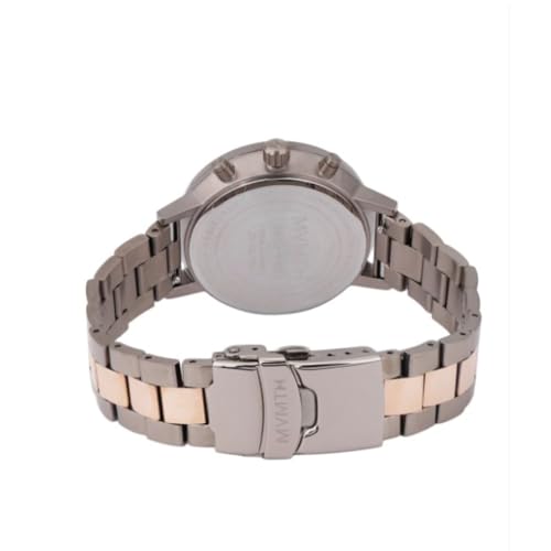 Image of MVMT Nova Qtz Multifunction Titanium Round Dial Women's Watch|Ionic Plated Rose Gold Steel & Titanium Material|Rose Gold Color Band - CBX-ORRG