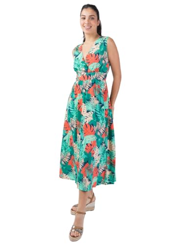 Robe longue tropicale Esmeralda idéale pour vos soirées d'été
