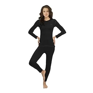 Thermal Underwear For Women (Thermal Long Johns) Sleeve Shirt & Pants Set, Base Layer w/Leggings Bottoms Ski/Extreme Cold
